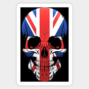 The United Kingdom Flag Skull Illustration Sticker